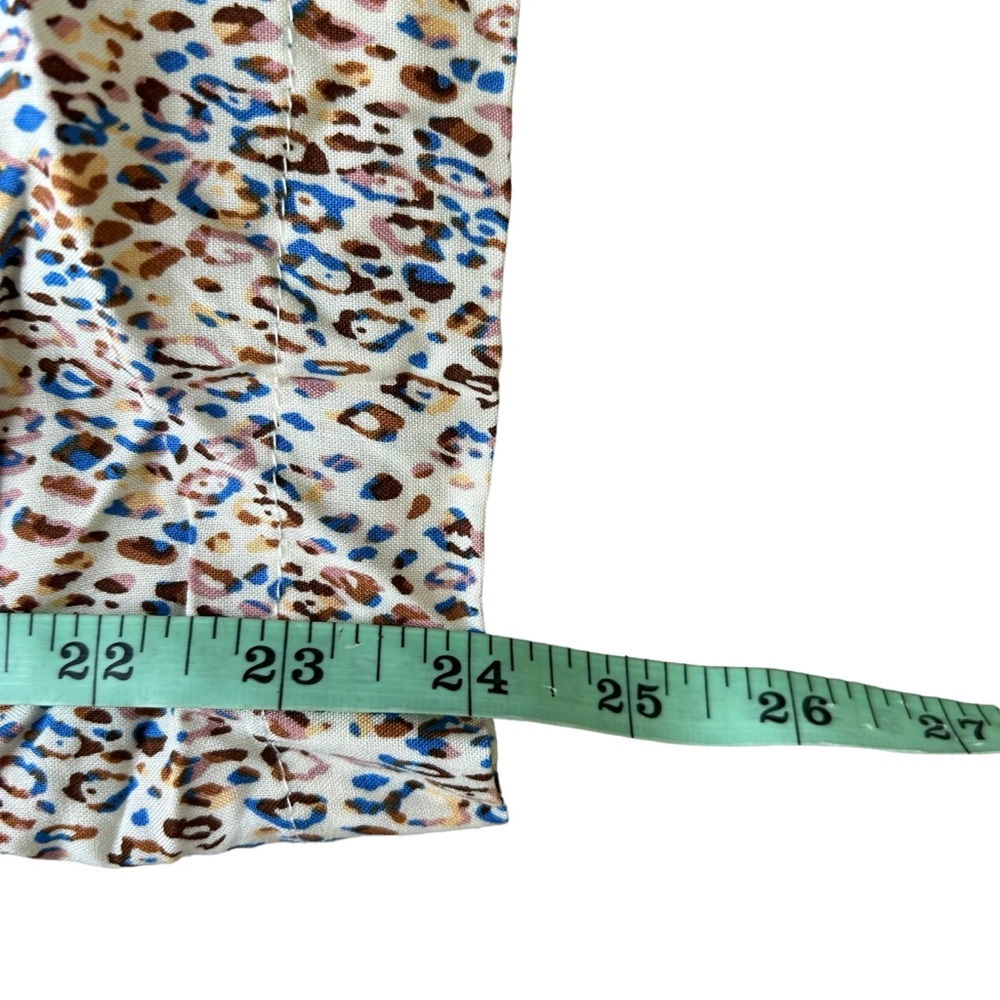 NWT Petal & Pup AXEL wide leg pull on cream leopard print pants size medium - Picture 8 of 8